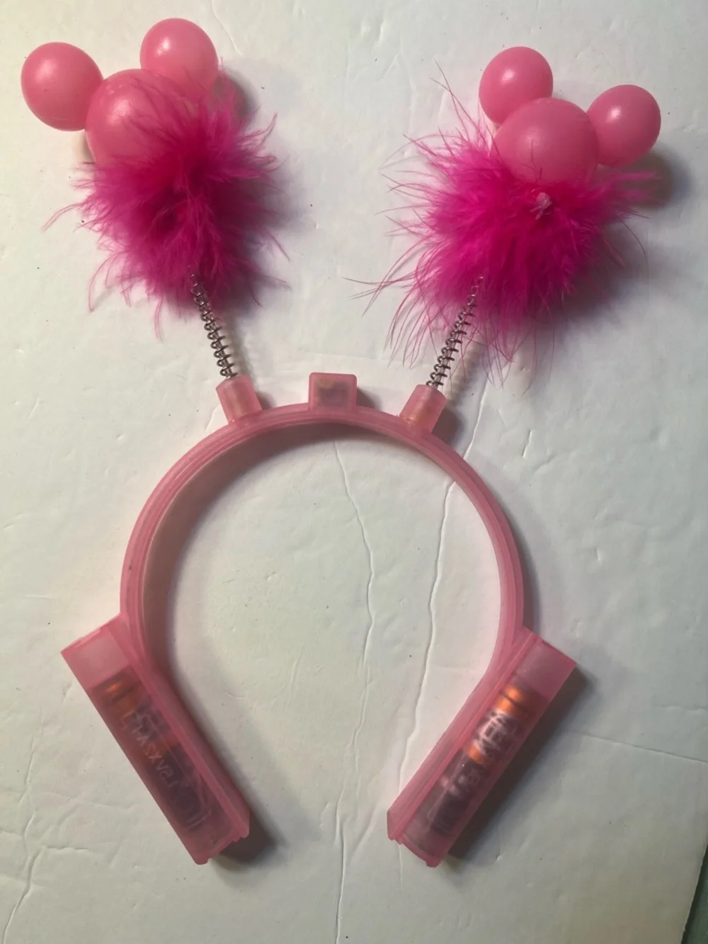 Pink Feather Pom Headband for Kids